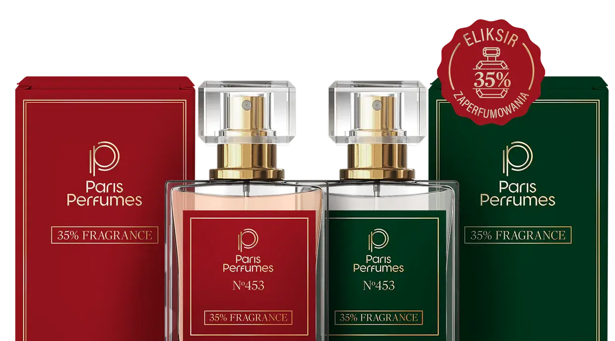 Paris Perfumes Eliksyras 35% flakonai ir dėžutės
